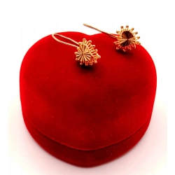 Złote kolczyki Serca PR.585 W:1,02gr InterSKLEP