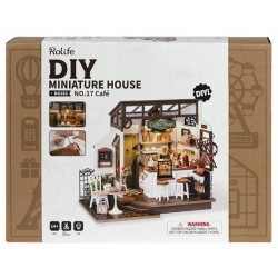 ROBOTIME Składany Drewniany Model Puzzle Domek 3D - Smakowita Kawiarnia