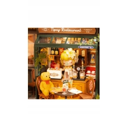 Puzzle 3D, mini domek DIY, restauracja Tipsy, Rolife, 297 elementów