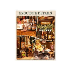 Puzzle 3D, mini domek DIY, restauracja Tipsy, Rolife, 297 elementów