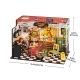 Model drewniany DIY Rolife Miniature House DG165 Warsztat samochodowy