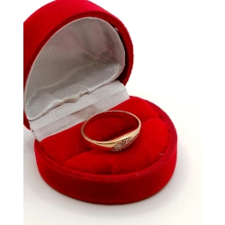 Złoty pierścionek z cyrkoniami Pr.583 W:1,91gr Roz.19 InterSKLEP