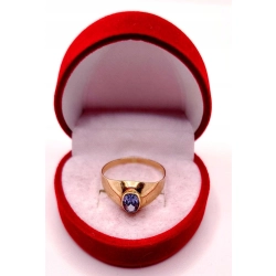 Złoty sygnet z Topazem PR.585 W:1,68gr R.20 InterSKLEP