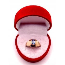 Złoty sygnet z Topazem PR.585 W:1,68gr R.20 InterSKLEP