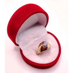 Złoty sygnet z Topazem PR.585 W:1,68gr R.20 InterSKLEP