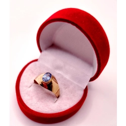 Złoty sygnet z Topazem PR.585 W:1,68gr R.20 InterSKLEP