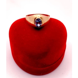 Złoty sygnet z Topazem PR.585 W:1,68gr R.20 InterSKLEP