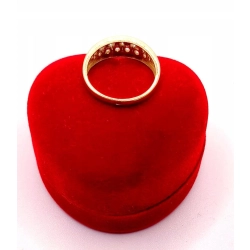 Złoty pierścionek z Cyrkoniami PR.585 W:2,45gr R.12 InterSKLEP