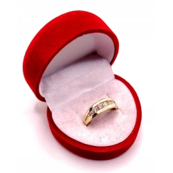 Złoty pierścionek z Cyrkoniami PR.585 W:2,45gr R.12 InterSKLEP