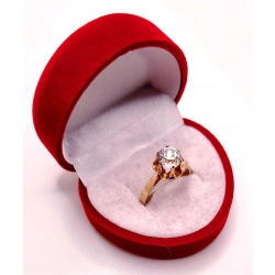 Złoty pierścionek z Akwamarynem PR.583 W:3,32gr R.13 InterSKLEP