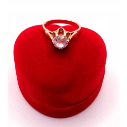 Złoty pierścionek z Akwamarynem PR.583 W:3,32gr R.13 InterSKLEP