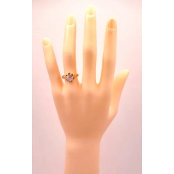 Złoty pierścionek z Akwamarynem PR.583 W:3,32gr R.13 InterSKLEP