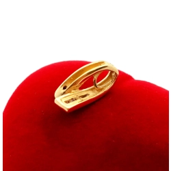 Złota zawieszka z cyrkoniami elegancka Pr.585 W:1,57gr