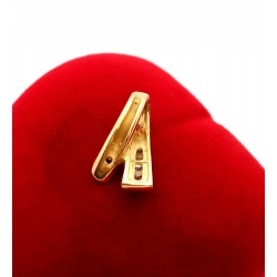 Złota zawieszka z cyrkoniami elegancka Pr.585 W:1,57gr