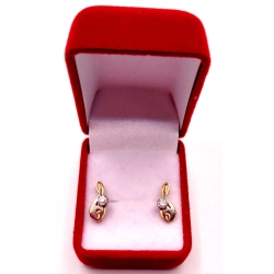 Złote kolczyki z Cyrkoniami PR.583 W:2,97gr InterSKLEP