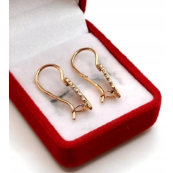 Złote kolczyki wiszące Dł:2,3cm Pr.585 W:2,87gr InterSKLEP
