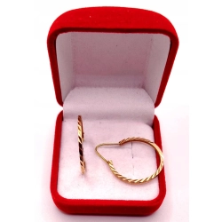 Złote kolczyki Koła zdobione PR.585 W:2,43gr InterSKLEP