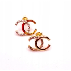 Złote kolczyki CC z cyrkoniami PR.585 W:1,81gr InterSKLEP