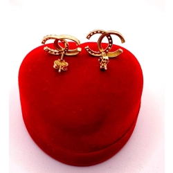 Złote kolczyki CC z cyrkoniami PR.585 W:1,81gr InterSKLEP