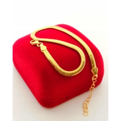 Srebrna bransoletka Taśma pozłacana Pr.925 W:3,70gr Dł:19-21,5cm