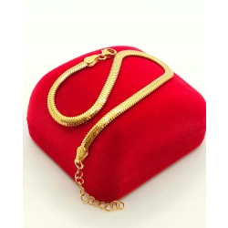 Srebrna bransoletka Taśma pozłacana Pr.925 W:3,70gr Dł:19-21,5cm