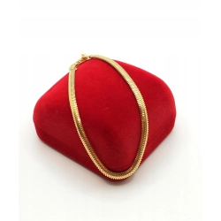 Srebrna bransoletka Taśma pozłacana Pr.925 W:3,70gr Dł:19-21,5cm