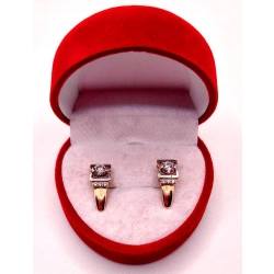 Złote kolczyki z Cyrkoniami PR.585 W:2,62gr InterSKLEP