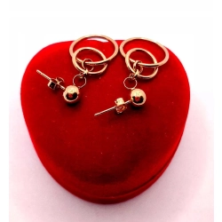 Złote kolczyki wiszące kółka PR.375 W:1,05gr InterSKLEP