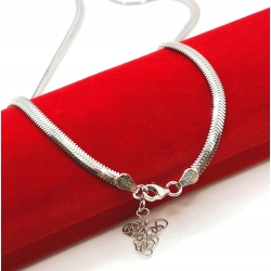 Srebrny łańcuszek Taśma Pr.925 W:9,60gr Dł:51-55cm