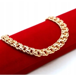 Złota bransoletka Garibaldi PR.585 W:23,10gr Dł.20,5cm InterSKLEP