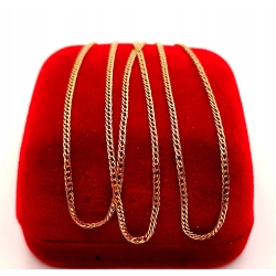 Złoty łańcuszek podwójna pancerka PR.583 W:2,28gr Dł.51,5cm InterSKLEP