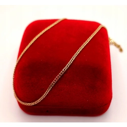 Złoty łańcuszek podwójna pancerka PR.583 W:2,28gr Dł.51,5cm InterSKLEP