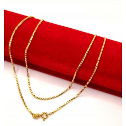 Złoty łańcuszek Kostka PR.750 W:5,55gr Dł.51cm InterSKLEP