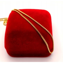 Złoty łańcuszek Kostka PR.750 W:5,55gr Dł.51cm InterSKLEP