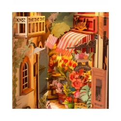 Puzzle 3D, grzbiet książeczki DIY Dom z kwiatami, Robotime, 164 elementy