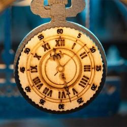 Robotime Miniaturowy Domek Magiczny Dworzec Podróż w czasie drewniany