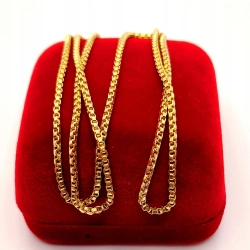 Złoty łańcuszek Kostka gruba PR.750 W:11,18gr Dł.61cm InterSKLEP