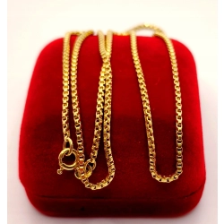 Złoty łańcuszek Kostka gruba PR.750 W:11,18gr Dł.61cm InterSKLEP