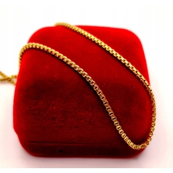 Złoty łańcuszek Kostka gruba PR.750 W:11,18gr Dł.61cm InterSKLEP
