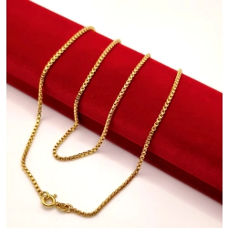 Złoty łańcuszek Kostka gruba PR.750 W:11,18gr Dł.61cm InterSKLEP