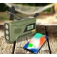 RADIO NA KORBKĘ przenośne solarne dynamo awaryjne LATARKA Powerbank 4500mAh
