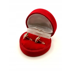 Złote kolczyki Gwiazdy z cyrkoniami PR.585 W:1,79gr InterSKLEP