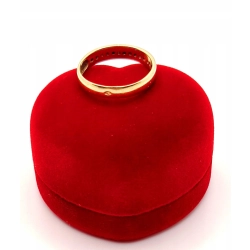 Złota obrączka z cyrkoniami PR.585 W:2,56gr R.17 InterSKLEP