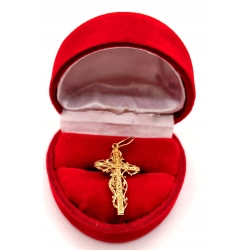Złota zawieszka Krzyż z Chrystusem PR.585 W:1,56gr InterSKLEP
