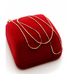 Złoty łańcuszek żyłka żmijka Pr.585 W:2,19gr Dł:47,5cm InterSKLEP