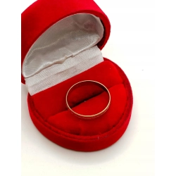 Złota obrączka zdobiona Szer.3mm Pr.333 W:1,01gr Roz.20