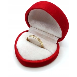 Złota obrączka zdobiona Szer.3mm Pr.333 W:1,01gr Roz.20