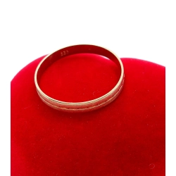 Złota obrączka zdobiona Szer.3mm Pr.333 W:1,01gr Roz.20