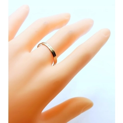 Złota obrączka zdobiona Szer.3mm Pr.333 W:1,01gr Roz.20