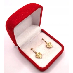 Złote kolczyki Serca PR.585 W:2,91gr InterSKLEP